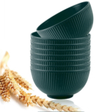 קערת קש חיטה קלילה ומעוצבת